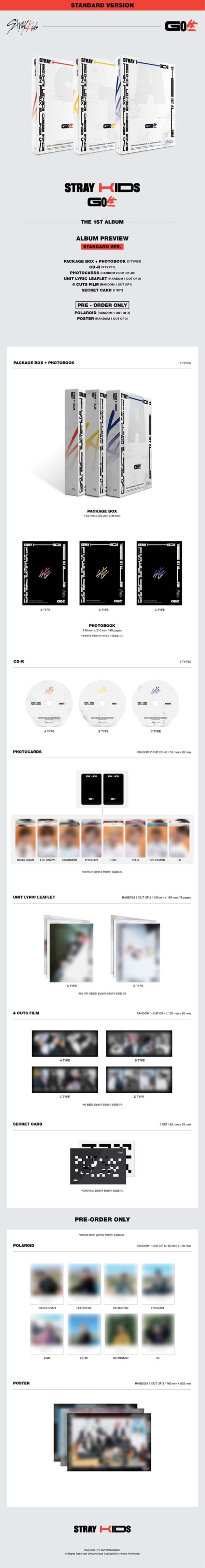 STRAY KIDS – 1st Full album [Go live] Standard Ver. – Pacific Alley Co.