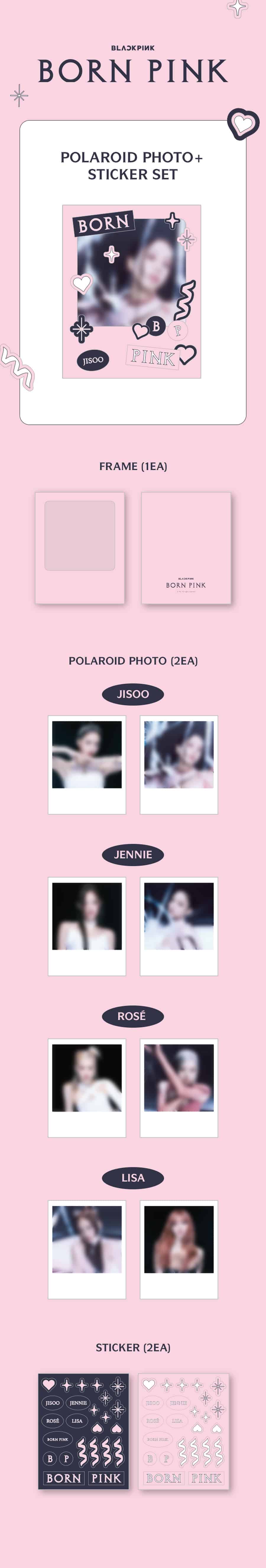 blackpink-born-pink-polaroid-photo-sticker-set-wholesale