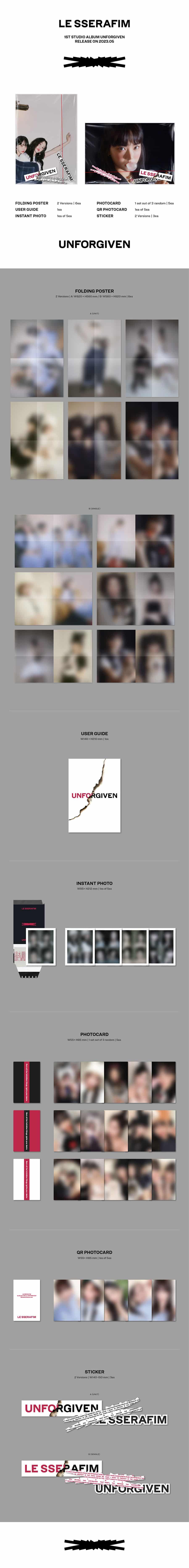 le-sserafim-1st-studio-album-unforgiven-weverse-album-ver-wholesales