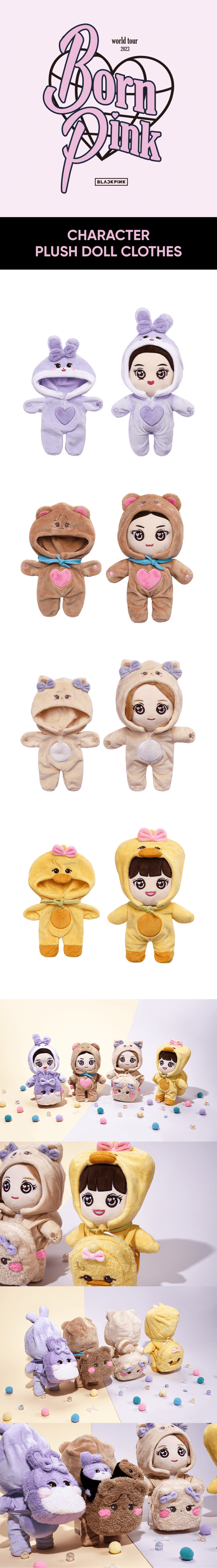 BACKSTAGE BLACKPINK CHARACTER PLUSH DOLL CLOTHES Wholesale Store backstage-blackpink-character-plush-doll-clothes-wholesale-store