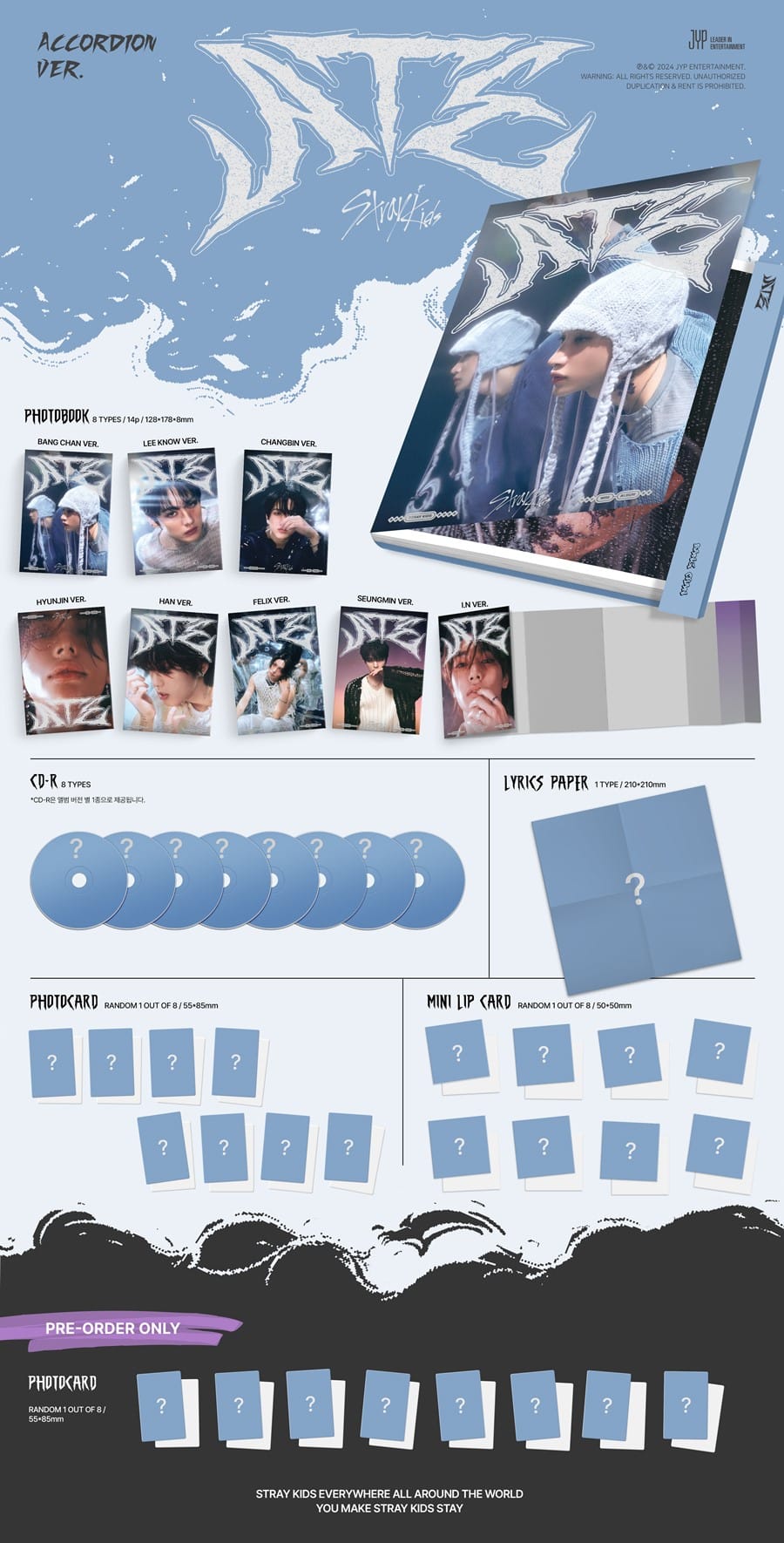 STRAY KIDS – Mini Album [ATE] (Accordion Ver.)(Random) - Wholesale store