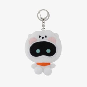 wootteo-rj-plush-keyring-white