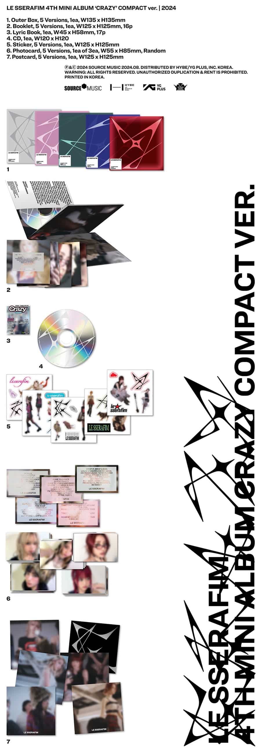 lesserafim-4th-mini-album-crazy-compact-ver-wholesales