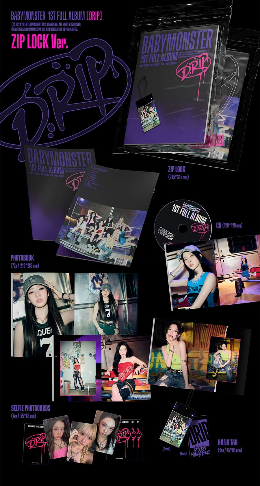 babymonster-1st-full-album-drip-zip-lock-ver-wholesale