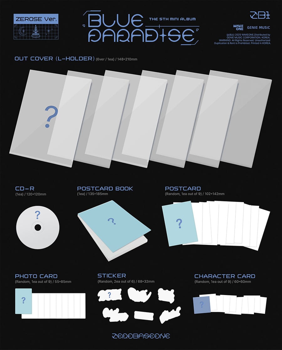 zerobaseone-the-5th-mini-album-blue-paradise-zerose-ver-wholesale