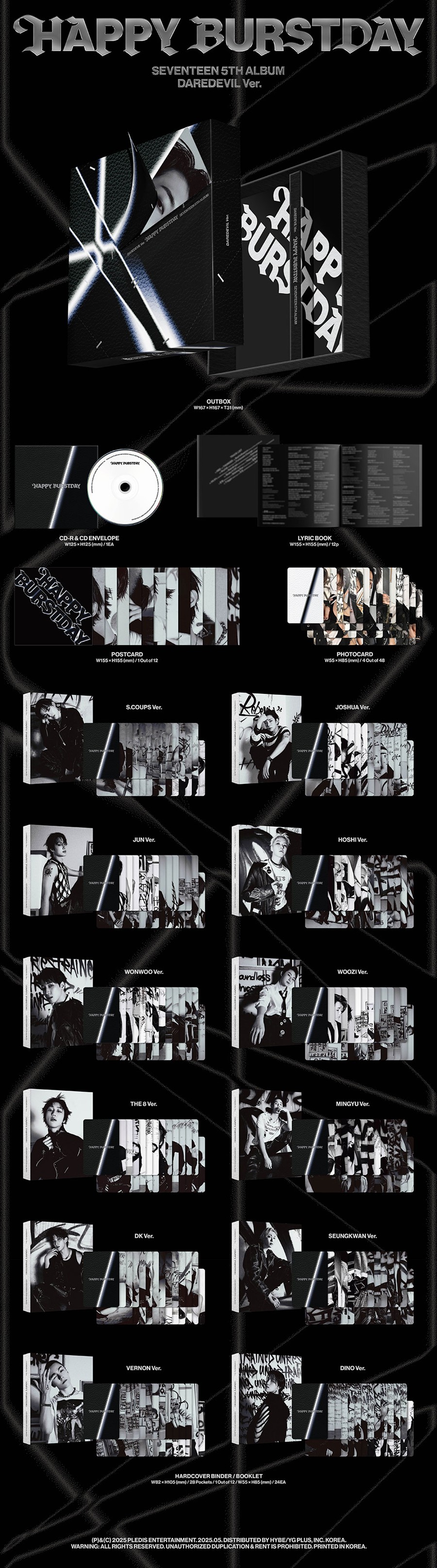 seventeen-5th-album-happy-burstday-daredevil-ver-wholesale