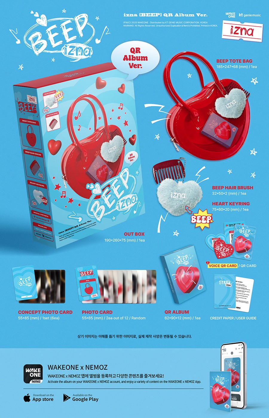 izna-single-album-beep-qr-album-ver-limited-wholesale