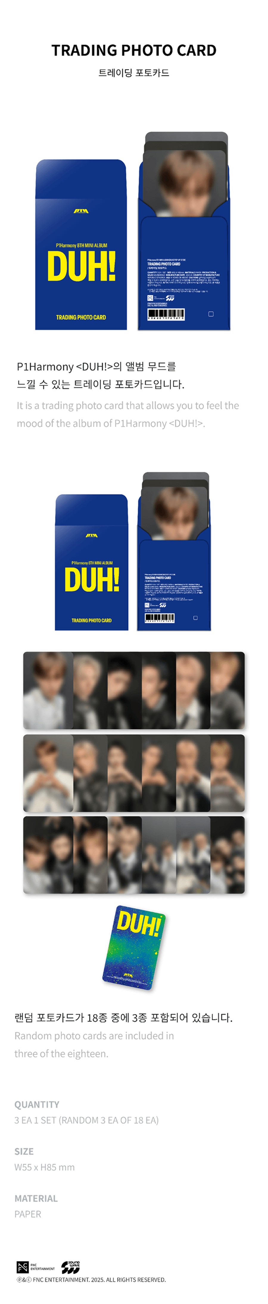 p1harmony-8th-mini-album-duh-trading-photo-card-wholesale