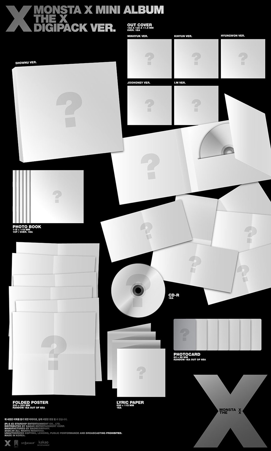 monsta-x-mini-album-the-x-digipack-ver-limited-edition-wholesale
