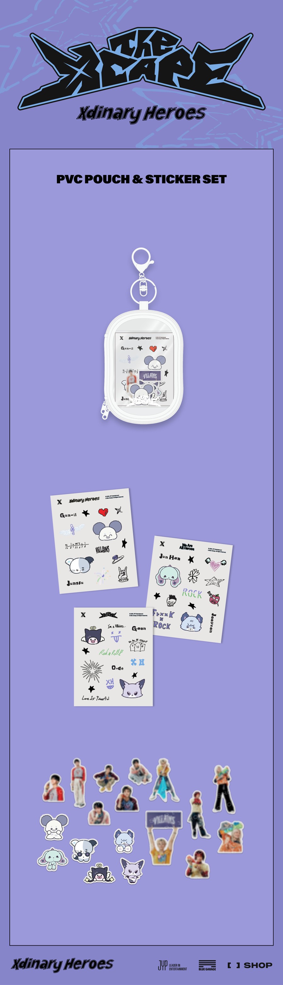 xdinary-heroes-xdinary-monsters-pvc-pouch-sticker-set-the-xcape-wholesale