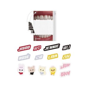 black-pink-jump-official-md-pvc-pouch-sticker-set