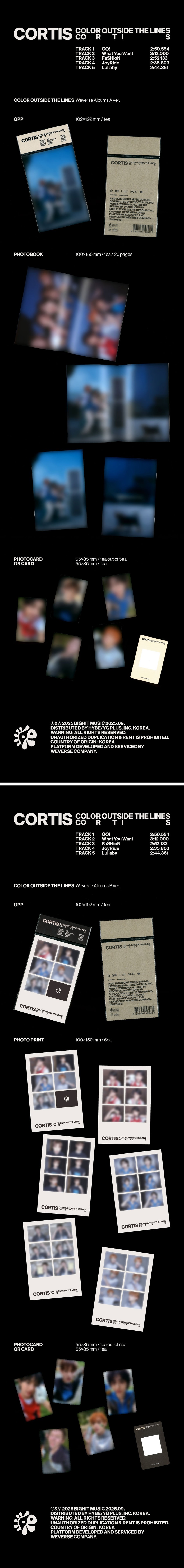 cortis-the-1st-ep-color-outside-the-lines-weverse-albums-ver-wholesale