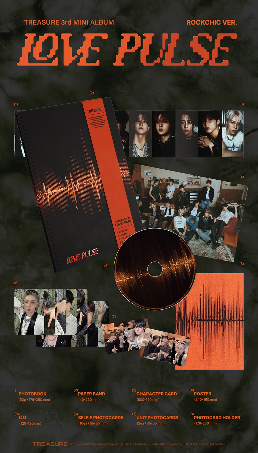 treasure-3rd-mini-album-love-pulse-rockchic-ver-wholesale