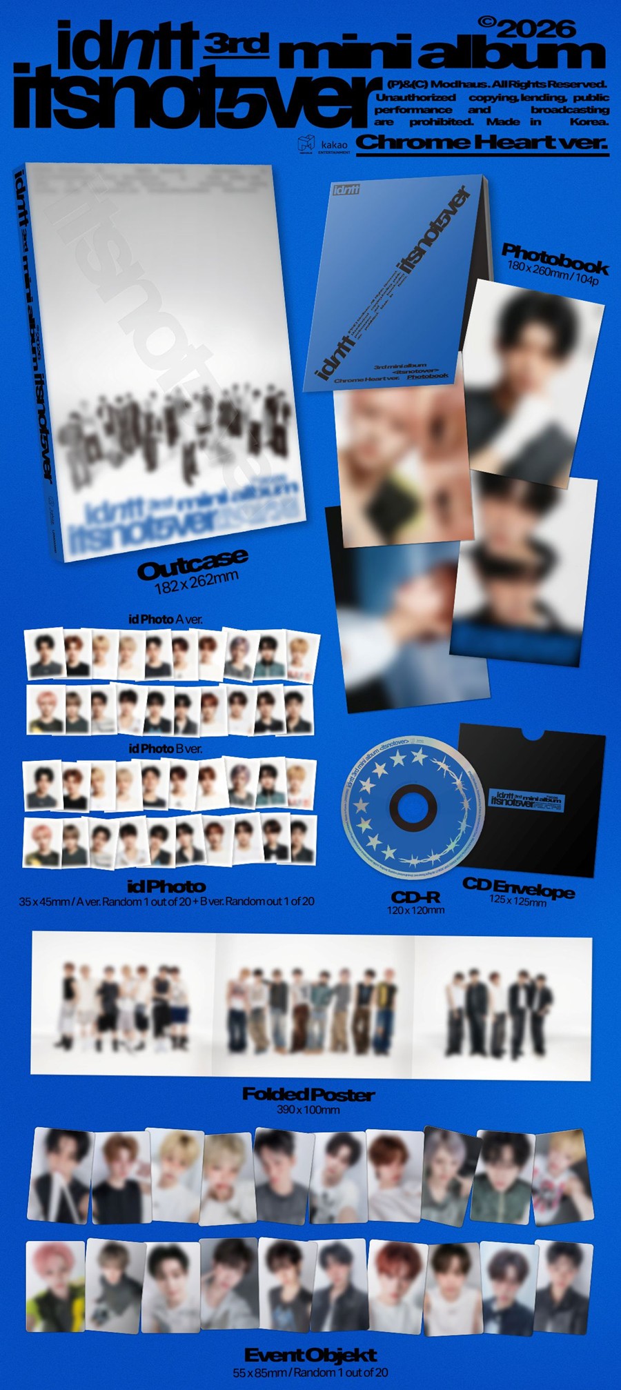 idntt-3rd-mini-album-itsnotover-chrome-heart-ver-wholesale