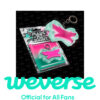weverse-pob-le-sserafim-2nd-single-album-made-my-night-glow-clicker-keychain-pink-ver
