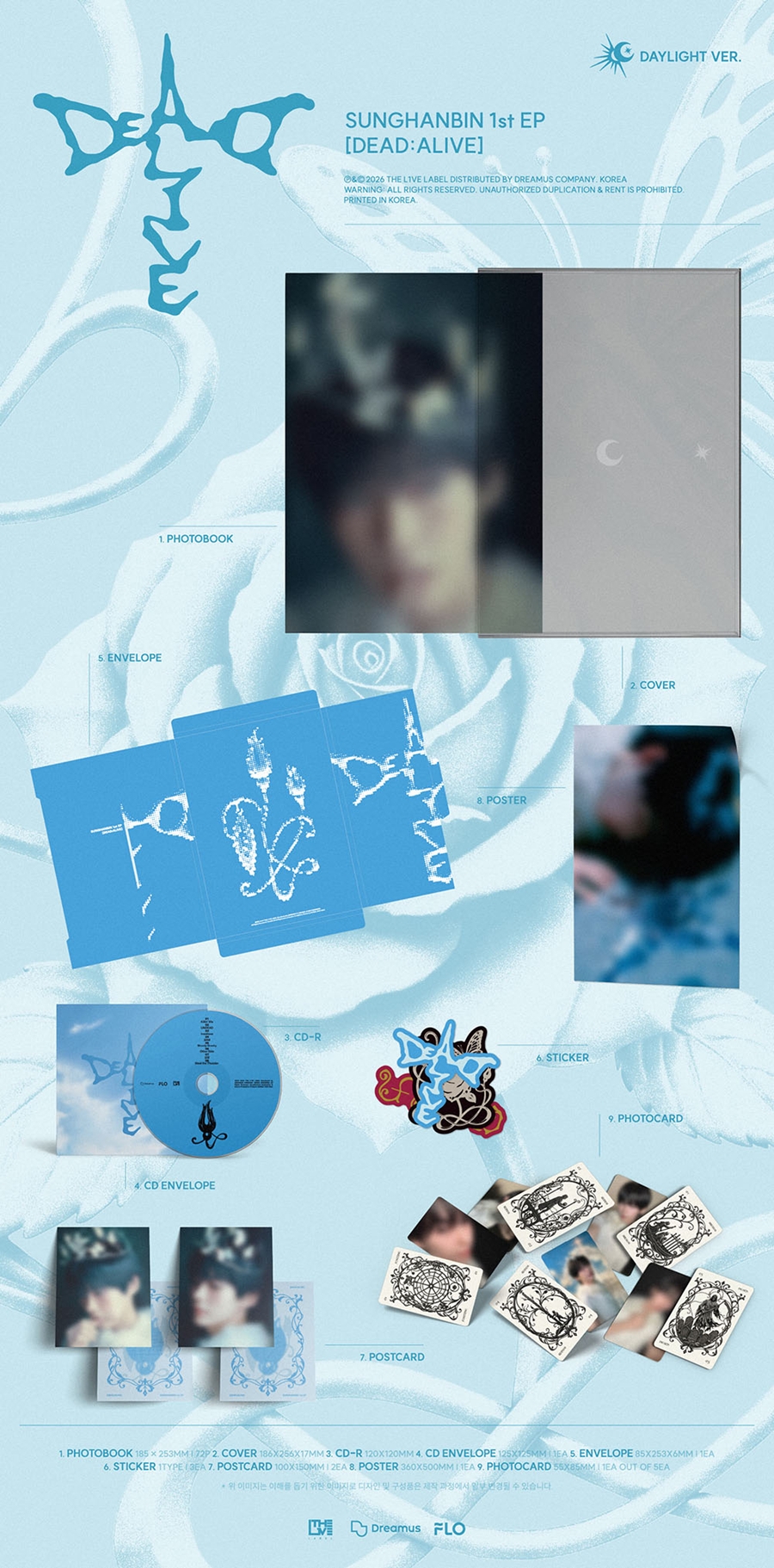 zerobaseone-sunghanbin-1st-mini-album-dead-alive-photobook-daylight-ver-wholesale