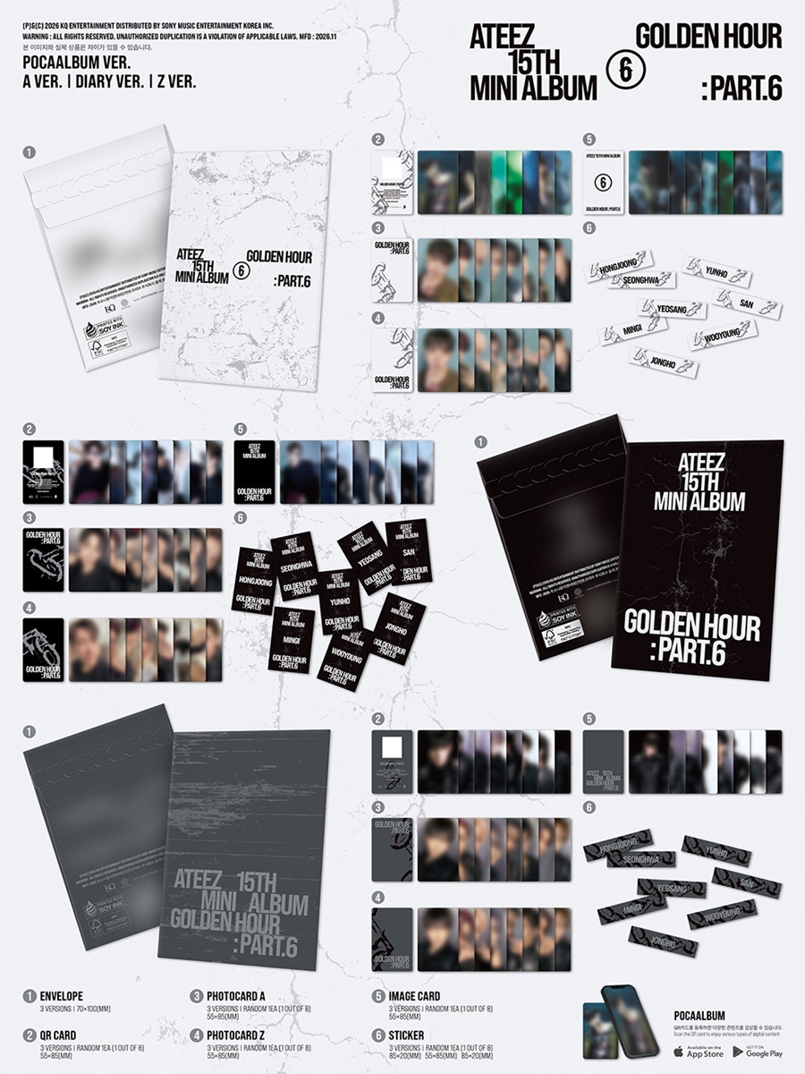 ateez-15th-mini-album-golden-hour-part-6-pocaalbum-ver-wholesale