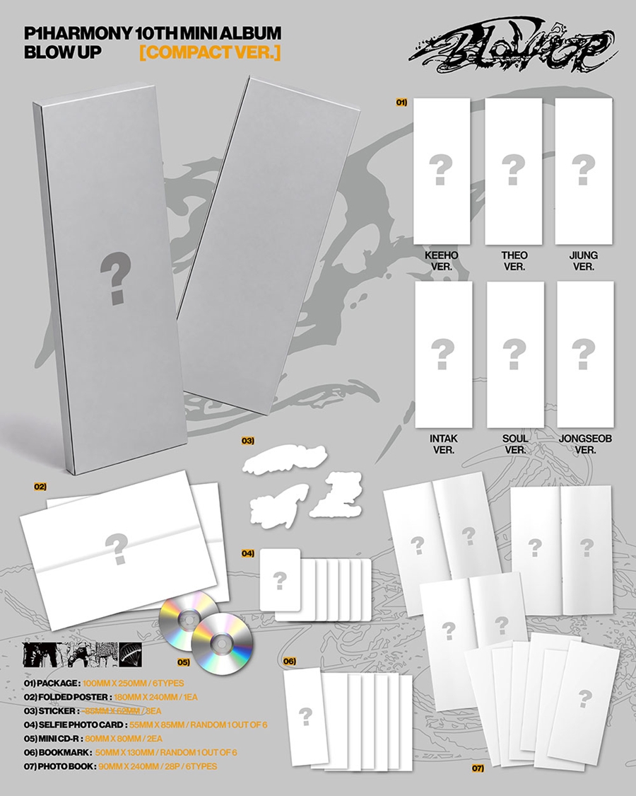 [EARLY-BIRD POB] P1Harmony – 10th Mini Album [BLOW UP] (Compact ver ...